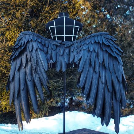 Large Black Albedo wings Overlord Cosplay Costume/ photo props